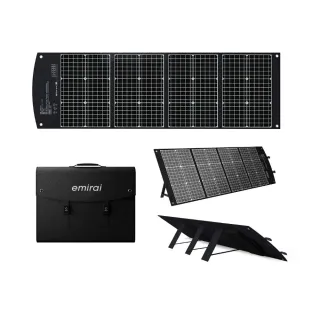 【emirai】高效率120W太陽能充電板 折疊式 內建PD45W/QC3.0快充(相容於市面9成以上的儲能電源)