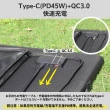【emirai】高效率120W太陽能充電板 折疊式 內建PD45W/QC3.0快充(相容於市面9成以上的儲能電源)