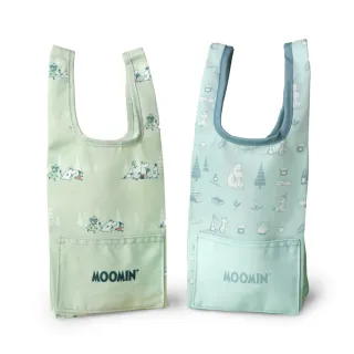 【Norns】Moomin雙耳飲料袋(正版授權 防水 折疊式環保飲料提袋)