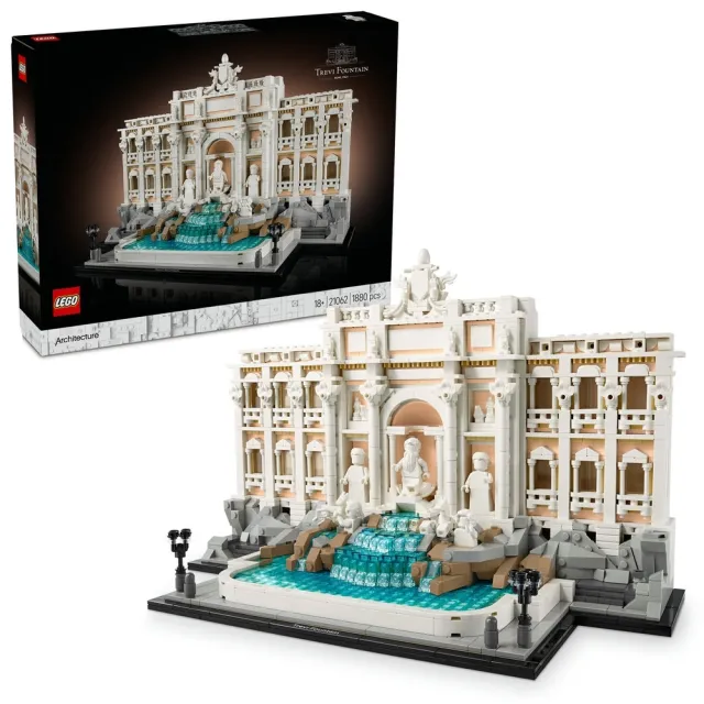 【LEGO 樂高】建築系列 21062 特雷維噴泉(義大利羅馬 居家擺設 積木 玩具模型)