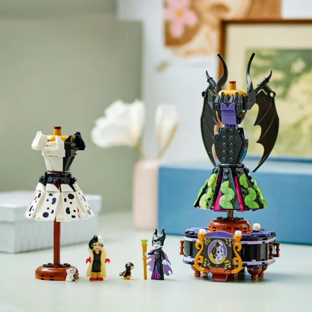 【LEGO 樂高】迪士尼系列 43262 黑巫婆和庫伊拉德維爾的裙子(反派角色 扮家家酒 兒童玩具 積木)
