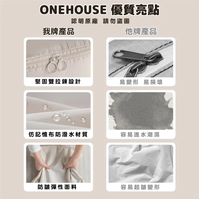 【ONE HOUSE】收納趣收納袋-壓縮款-六件組 2入-共12件組(旅遊收納袋/外出收納袋/壓縮袋)
