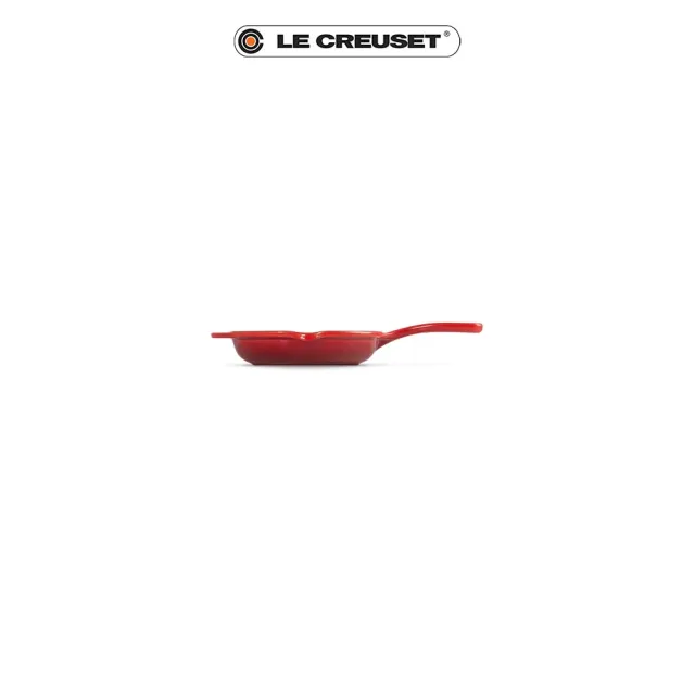 【Le Creuset】琺瑯鑄鐵鍋單柄圓煎盤16cm(櫻桃紅)
