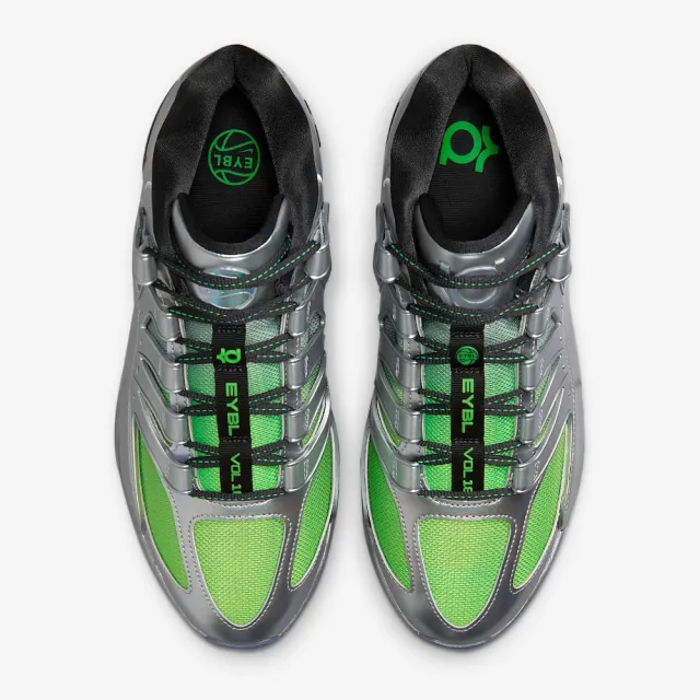 【NIKE 耐吉】KD18 EYBL EP 男鞋 籃球鞋 運動鞋 實戰 金屬銀 綠(IF2518001)