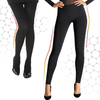 【LUXURY】2件特惠組-石墨烯-遠紅外線裏暖毛-發熱褲襪-9分/全腿襪(台灣製/保暖發熱/女褲襪/內搭/親膚褲/)