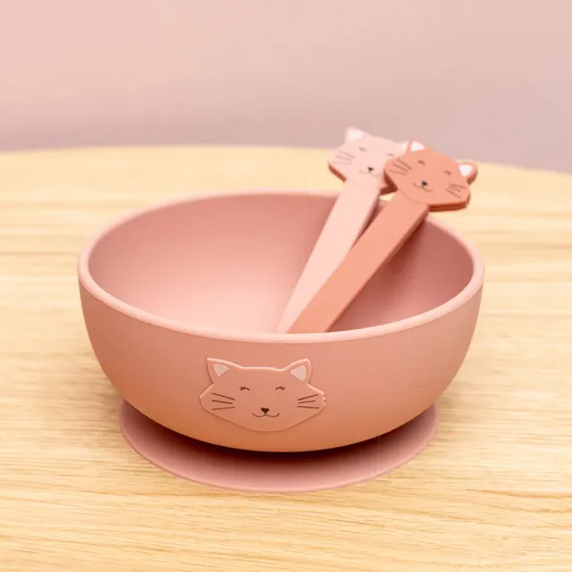 【Trixie 比利時】動物造型矽膠吸盤碗 多款可選(學習餐具)