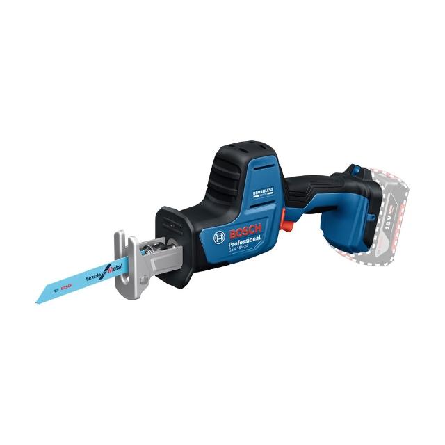 【BOSCH 博世】18V 鋰電免碳刷軍刀鋸 GSA 18V-24(單機)