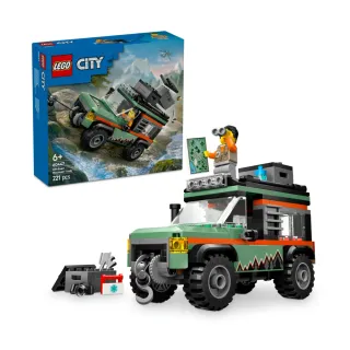 【LEGO 樂高】城市系列 60447 山地四驅越野車(交通工具玩具 兒童玩具 積木 禮物)