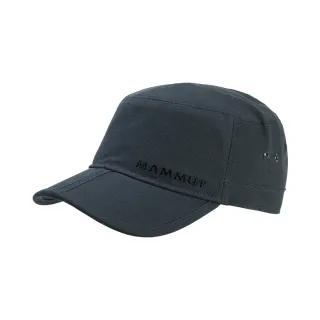【Mammut 長毛象官方直營】Lhasa Cap 防曬休閒帆布鴨舌帽 幻影黑 #1191-00020