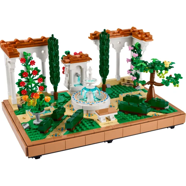 【LEGO 樂高】Icons 10359 噴泉庭園(西班牙花園 園藝景觀 居家擺設 玩具模型 禮物)