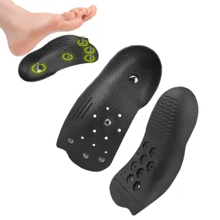 【MUAN】U型磁石按摩足弓半墊 扁平足鞋墊 足底矯形墊 足弓墊