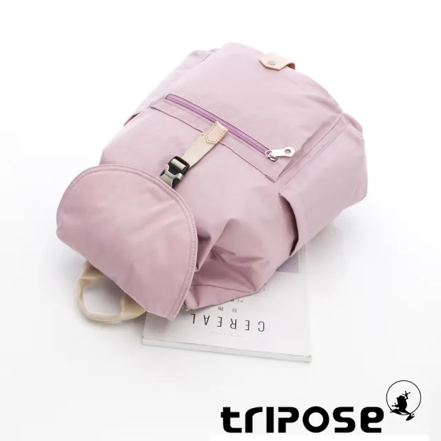 【tripose】MEMENTO微皺尼龍輕量後背包-大(手毬紫)