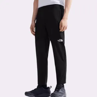 【The North Face 官方旗艦】北面男款黑色保暖彈力褲腰運動休閒長褲｜8EY2JK3