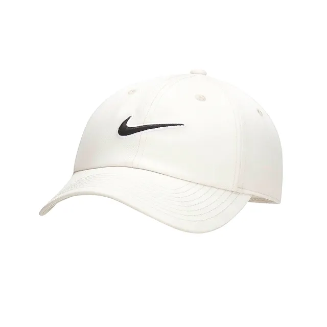 【NIKE 耐吉】U NK Club Cap U CB SWSH L 白色 老帽 休閒 穿搭 刺繡 遮陽 棒球帽 FB5369-072