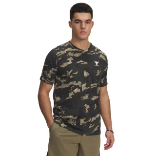 【UNDER ARMOUR】UA 男 Pjt Rock AOP 短袖T-Shirt_1389898-251(黑色迷彩)