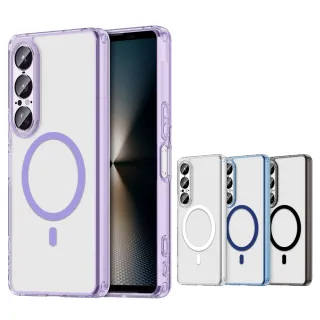 【彩煥清透】SONY Xperia 1 VII 七代 強力磁吸5D抗發黃 四角氣囊防摔軟邊手機殼