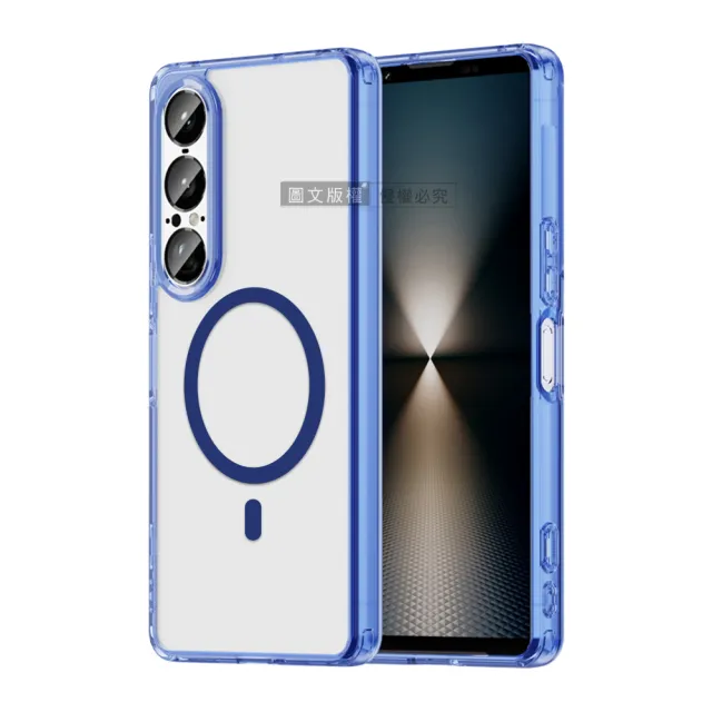 【彩煥清透】SONY Xperia 1 VII 七代 強力磁吸5D抗發黃 四角氣囊防摔軟邊手機殼