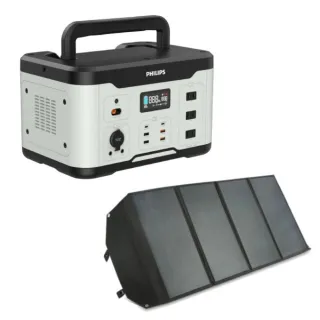 【Philips 飛利浦】100W太陽能板組-1000W 攜帶式儲能行動電源 DLP8092C(露營/戶外行動電源/UPS不斷電)