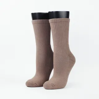 【FOOTER】素面輕壓力高筒襪(T99-卡其)