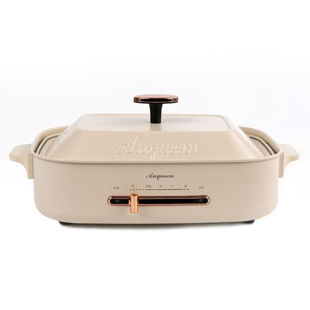 Anqueen安晴 AQ-EB40 電磁爐，提供綠色與米色兩種選擇，附原廠配件包含平板料理盤、章魚燒烤盤、料理深鍋、木鏟及蒸架。主機享有1年保固，配件為消耗品不包含在保固範圍內。適閤家庭使用，操作簡易，升溫快速，是烹飪好幫手。