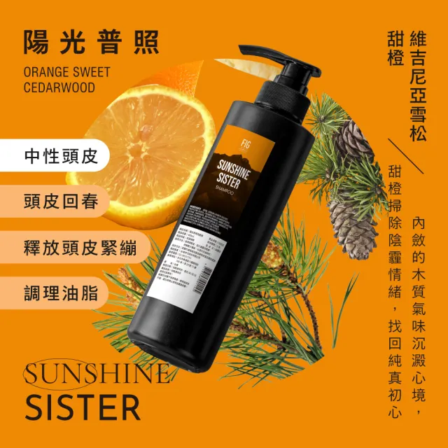 【伊聖詩】FIG 修護洗髮精480ml(多款任選/晨曦朝露/陽光普照/雨過天晴/生命之水)