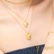 【Just Gold 鎮金店】酷洛米 Kuromi 復古野餐趣-鬱金香 黃金吊墜(不含鍊)