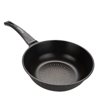 【韓國Kassel】鑽石超導熱不沾輕量深炒鍋-28cm(不沾鍋/不挑爐具/IH爐可用鍋/好讚鍋)