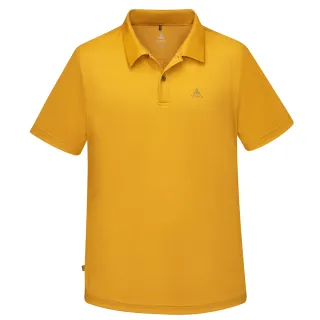 【ATUNAS 歐都納】男款短袖吸濕排汗抗菌除臭POLO衫(A6PS2527M陽光黃/抗UV防曬/戶外休閒/日常穿搭)