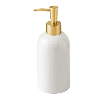 【美好衛浴】北歐風柔白陶瓷洗手乳按壓瓶(分裝瓶 洗手液分裝瓶 按壓瓶 按壓罐 居家裝飾)