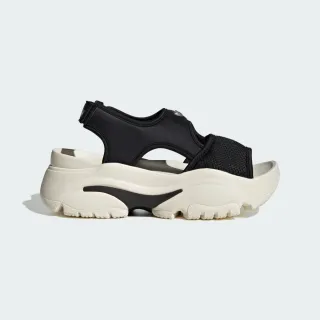 【adidas 愛迪達】Ozgaia Sandal W 女 運動休閒涼鞋 厚底 舒適 黑 白(JI2428)