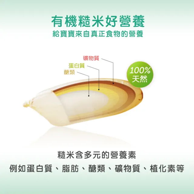 【QUAKER 桂格】有機米精300g*4罐
