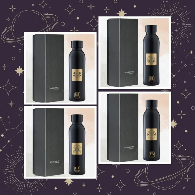 【Bugatti 布加迪】義大利金典12星座保溫瓶禮盒500ml(316醫療級不鏽鋼/送禮首選)