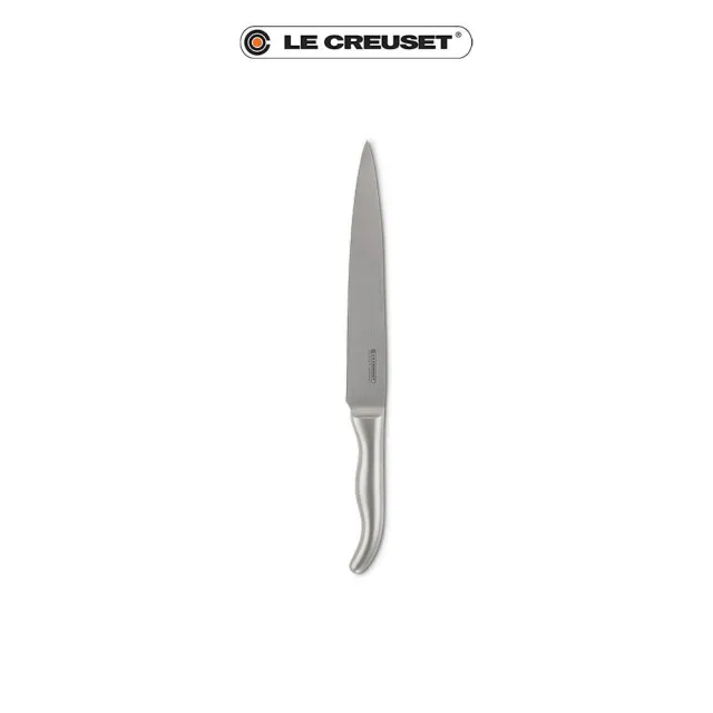 【Le Creuset】大馬士革鋼切肉刀 20cm(不鏽鋼柄)