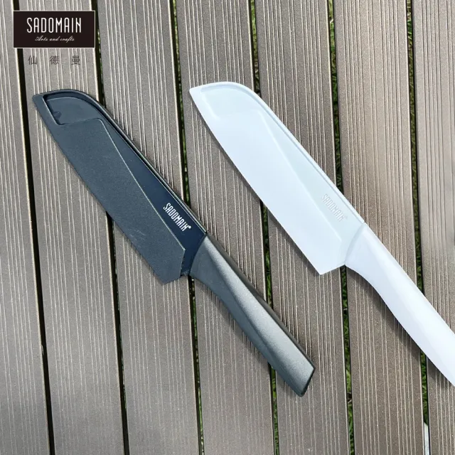 【SADOMAIN 仙德曼】戶外露營用品-炫曜水果刀23.7cm(水果刀/切刀/料理刀/露營戶外刀)