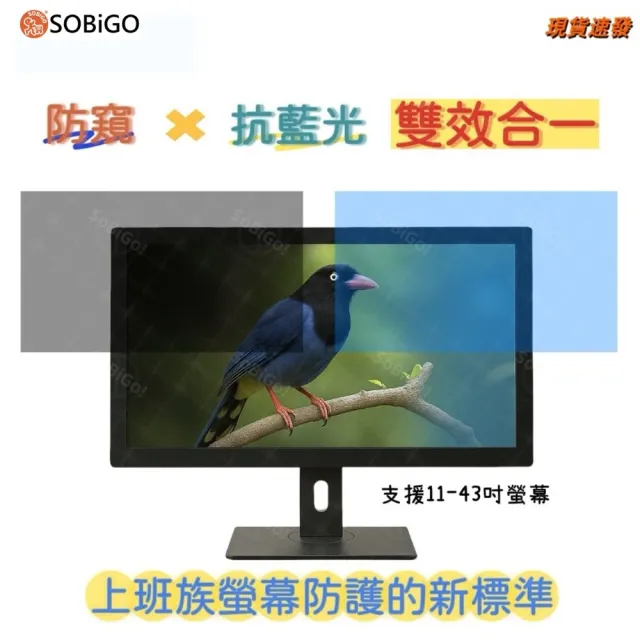 【SOBiGO!】抗藍光防窺片30吋21:9(內框尺寸690*291mm)