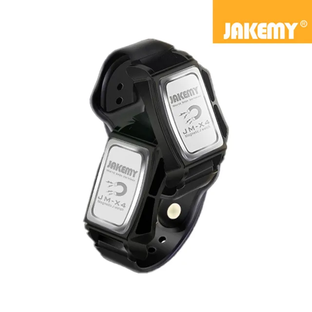 【JAKEMY】JM-8196 二合一接頭電動螺絲刀便攜組+零件螺絲吸附手環