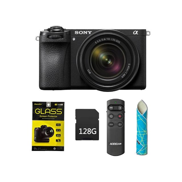 【SONY 索尼】ILCE-6700M+128G記憶卡+CL-50相機魔毯+AODELAN藍牙遙控器+DK鋼化貼(公司貨)