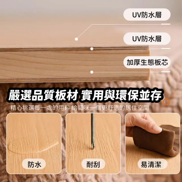 【kurumapop】貓咪別墅-輕奢摩登款(豪華貓櫃 全景貓屋 貓窩 貓房子 貓公寓 貓櫃子 可放自動貓砂機)