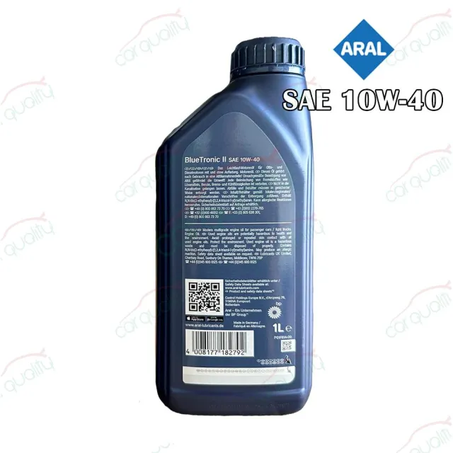 【ARAL 亞拉】亞拉 ARAL 機油BLUE TRONIC II 10W40 1L SP 整箱12入(車麗屋)