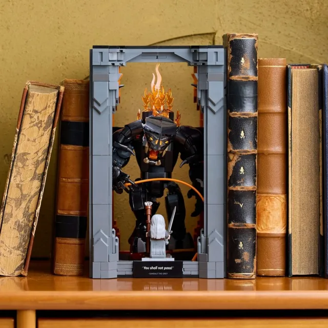【LEGO 樂高】Icons 10367 魔戒：炎魔 書擋擺飾(魔戒:炎魔 居家擺設 積木 兒童玩具)