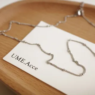 【UME.Acce】豆豆圓珠鈦鋼項鍊(鈦鋼 鈦鋼項鍊 鋼項鍊 豆豆鍊 圓珠鍊 素鍊 基本款)