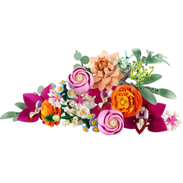【LEGO 樂高】Botanicals 10342 優雅粉紅花束(花藝 居家擺設 積木 玩具模型 母親節)
