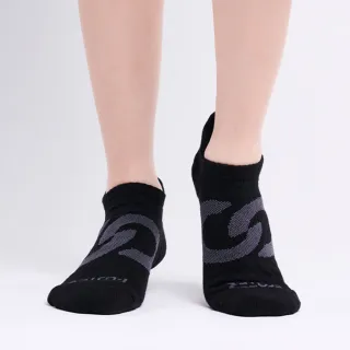 【FOOTER】環形360度減壓船短襪(T100-黑色)