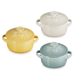 【Le Creuset】春日花園系列瓷器迷你圓烤盅250ml(洋甘菊/蛋白霜/海洋之花 3色選1)