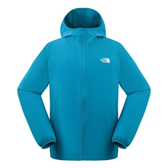 【The North Face】TNF 休閒 運動 防潑水風衣外套 M ZEPHYR NOVELTY WIND JACKET - AP 男 藍(NF0A8BW86HO)