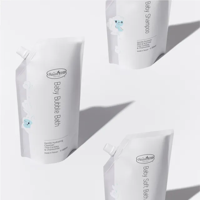 【Baan 貝恩】嬰兒泡泡香浴露補充包 800ml 二入