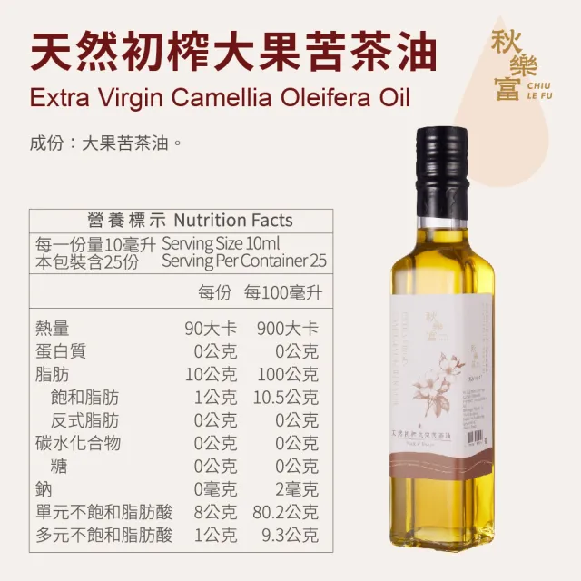 【安妮塔辣椒醬 秋樂富】經典辣醬*2+大果苦茶油250ml*1瓶(共3瓶)