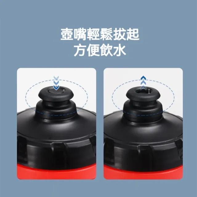 610ml 擠壓式自行車水壺-單層款(防塵設計 自行車水壺 路跑 馬拉松)
