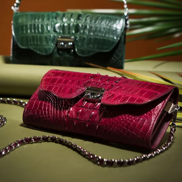 【M2nd】鱷魚背皮蝴蝶晚宴包(Y0053C)