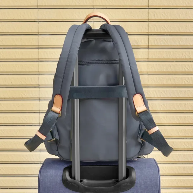 【OMC】雙11 必buy寬側袋旅行休閒後背包03531(莫蘭迪灰)